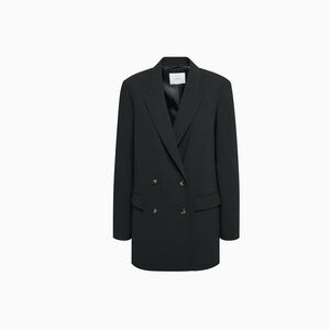 Babaton Black Double-Breasted Blazer